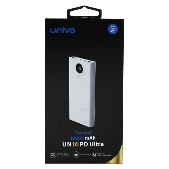 پاوربانک یونیوو مدل UN10 PD Ultra ظرفیت 10000 میلی آمپر ساعت - 9