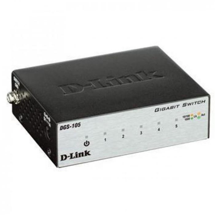سوئیچ 5 پورت گیگ دی-لینک D-Link DGS-105 - 6