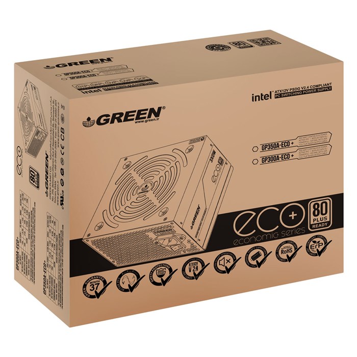 پاور کامپیوتر 300 وات گرین مدل GP300A-ECO Plus ATX v2.4 - 7