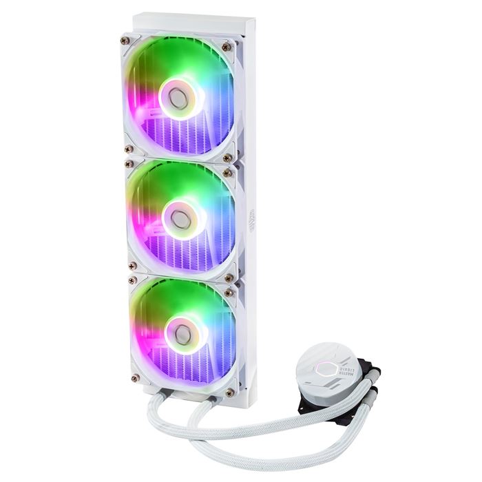 فن پردازنده مایع کولر مستر سفید FAN 360L CORE ARGB WHITE - 4