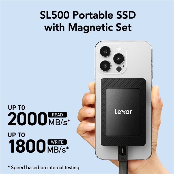 اس اس دی اکسترنال لکسار SL500 ظرفیت 2 ترابایت - 4