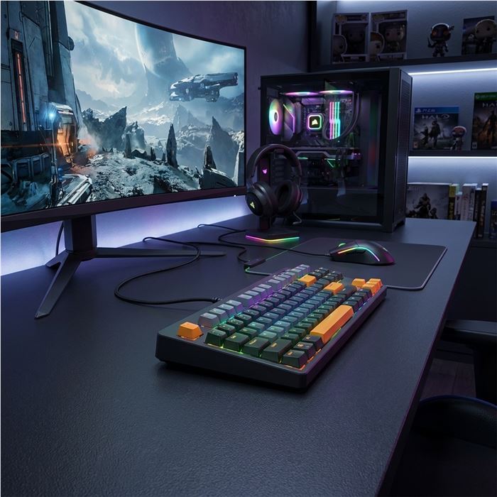 کیبورد با سیم مخصوص بازی آئولا مدل S500 - 4