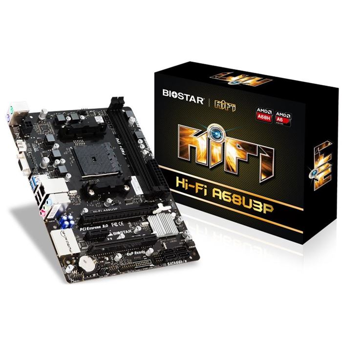مادربرد بایوستار مدل Hi-Fi A68U3P سوکت +FM2
