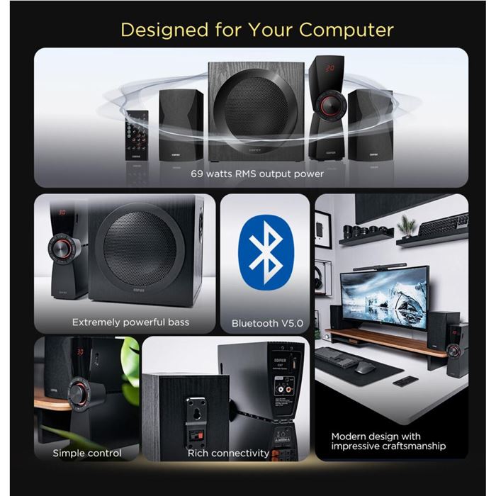 اسپیکر دسکتاپ ادیفایر مدل CX7 - 5
