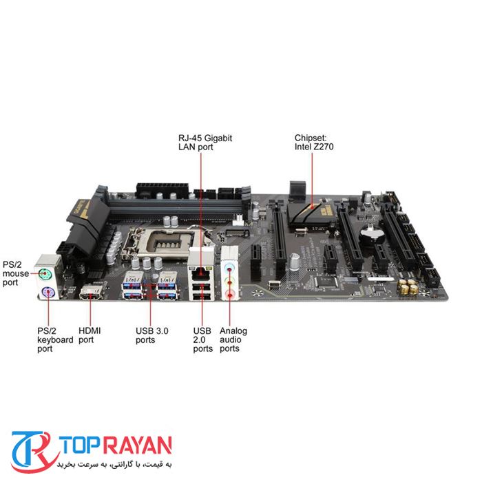مادربرد گیگابایت GA-Z270P-D3 - 2