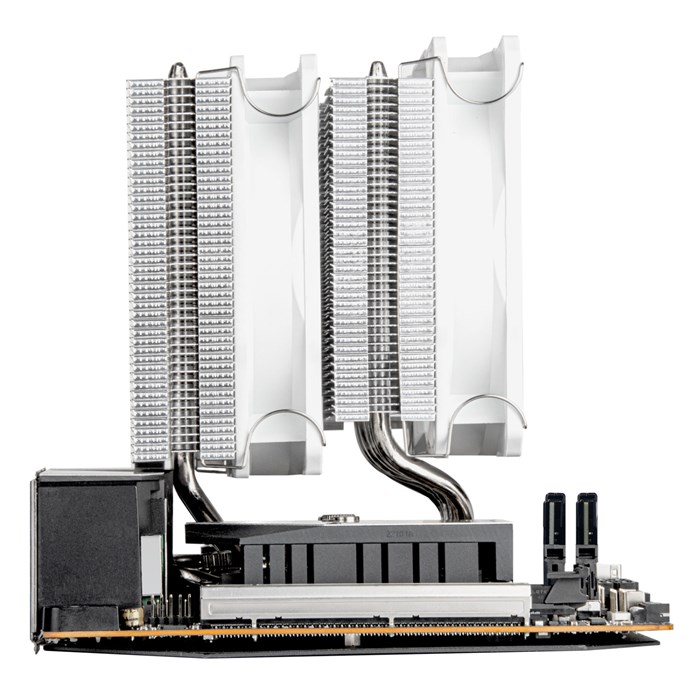 فن پردازنده سیلور استون مدل Hydrogon D120 White ARGB V2 - 6