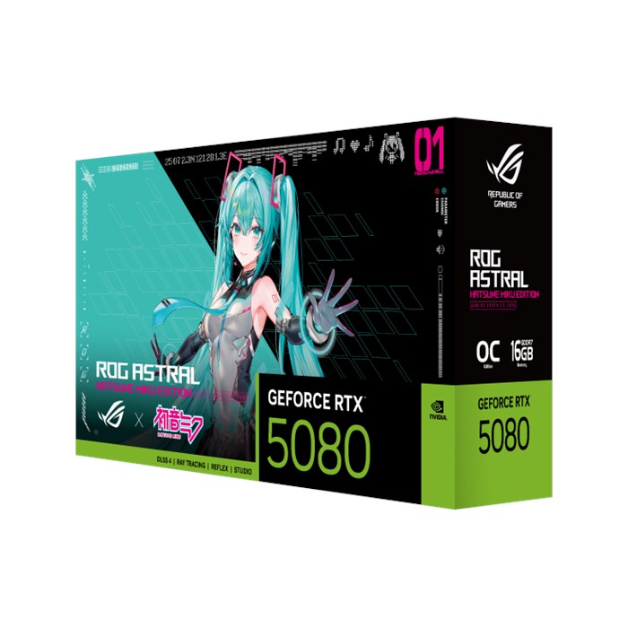 کارت گرافیک ایسوس ROG Astral GeForce RTX 5080 OC HATSUNE MIKU-W - 3
