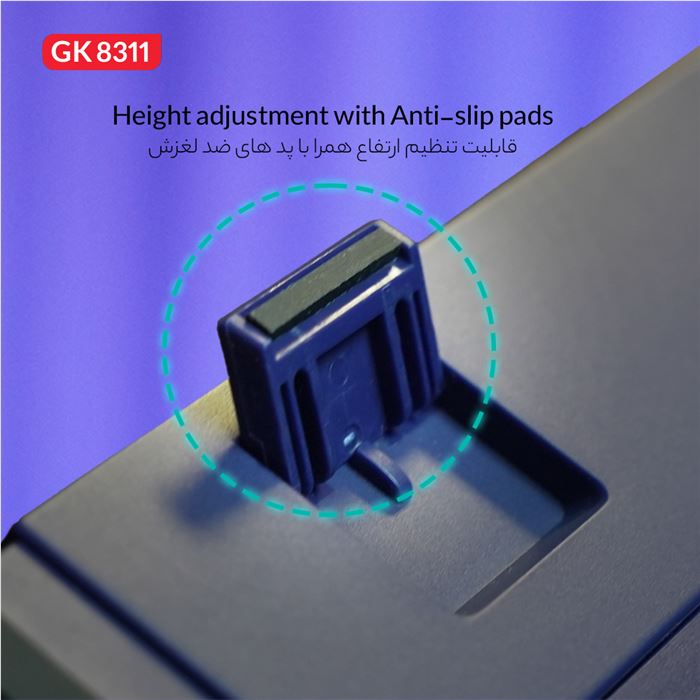 کیبورد مخصوص بازی تسکو مدل GK8311 Apollo - 4