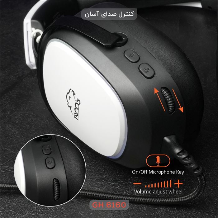 هدست گیمینگ تسکو مدل GH 6160 Luxor - 11