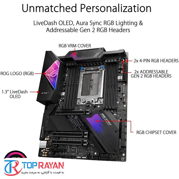مادربرد ایسوس مدل ROG Strix TRX40-E Gaming - 4