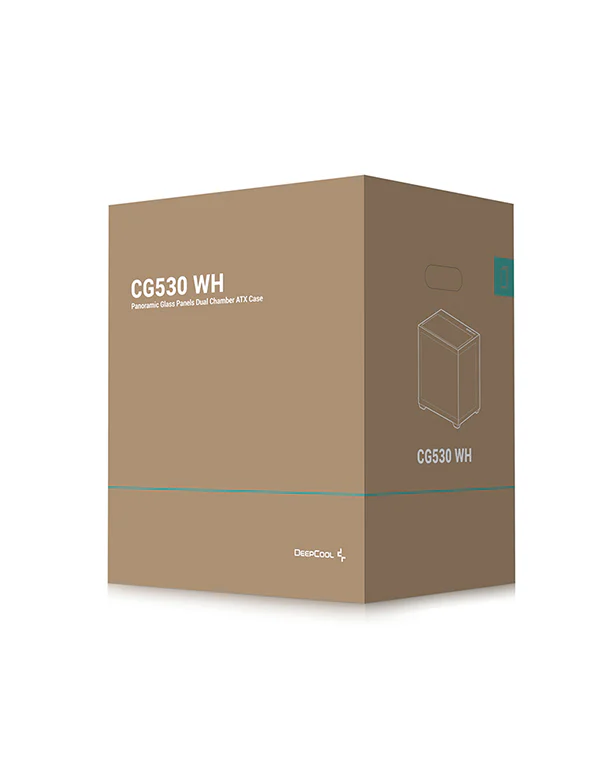 کیس گیمینگ سفید دیپ کول مدل CG530 WH - 6