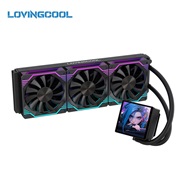 LovingCool DP01 360 LCD Liquid CPU Cooler