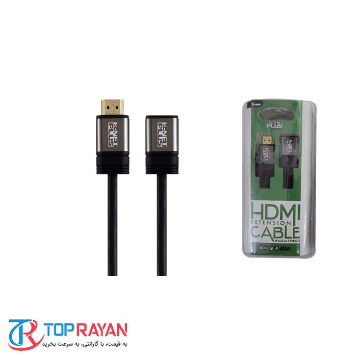 کابل افزایش طول HDMI کی نت پلاس به طول ۲متر - 3