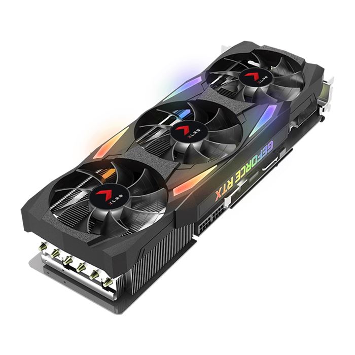 کارت گرافیک پی ان وای GeForce RTX 3080 10GB XLR8 Gaming Triple Fan Edition - 6