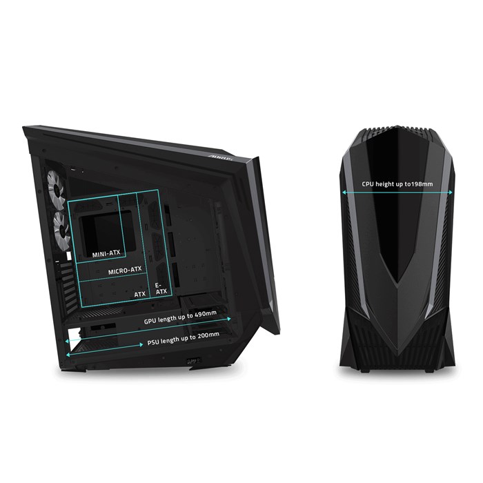 کیس کامپیوتر گیمینگ گیگابایت Gigabyte AORUS C700 GLASS - 8