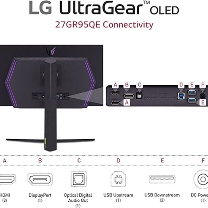 مانیتور 27 اینچ مخصوص بازی ال جی مدل GR95QE B 27 - 3