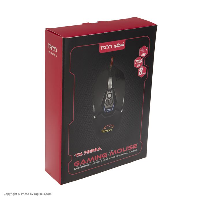 ماوس مخصوص بازی تسکو مدل TM 759GA - 11