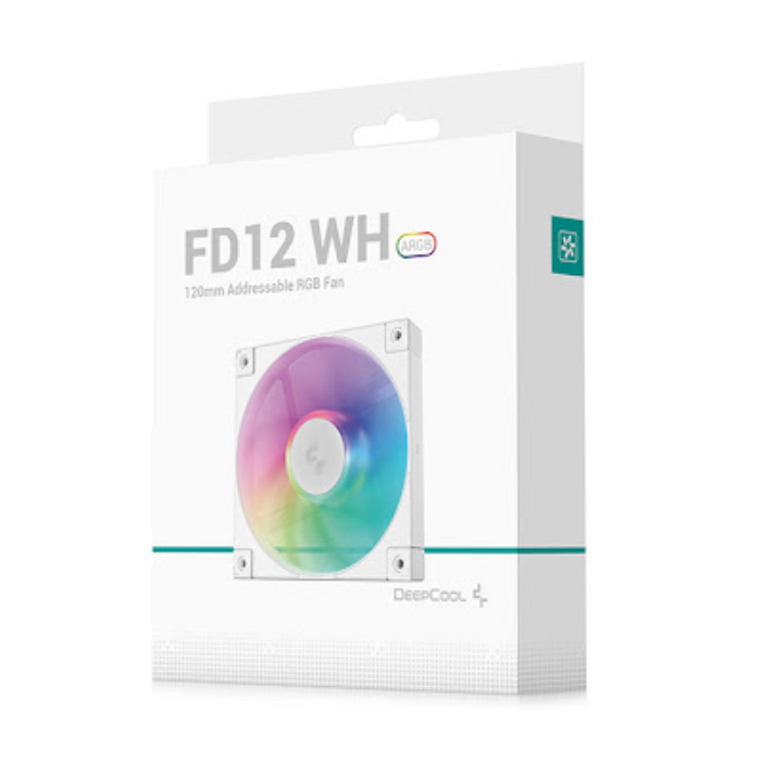 فن خنک کننده کیس کامپیوتر گیمینگ دیپ کول مدل FD12 ARGB White - 3