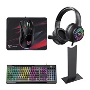 ONIKUMA TZ5006 5 in 1 Combo Gaming Set - Mouse/Keyboard/Headset/Headset Stand/ Mousepad Combo Set