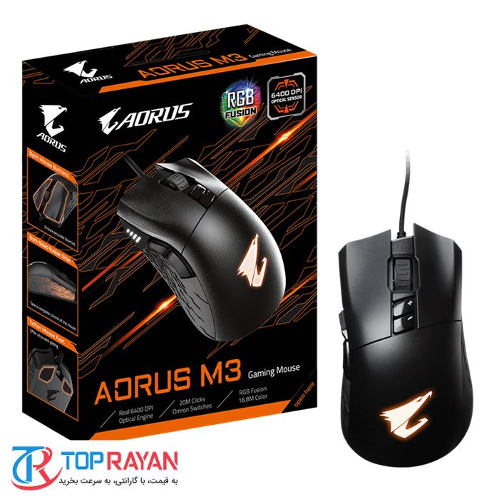 ماوس باسیم گیمینگ گیگابایت مدل AORUS M3 - 4