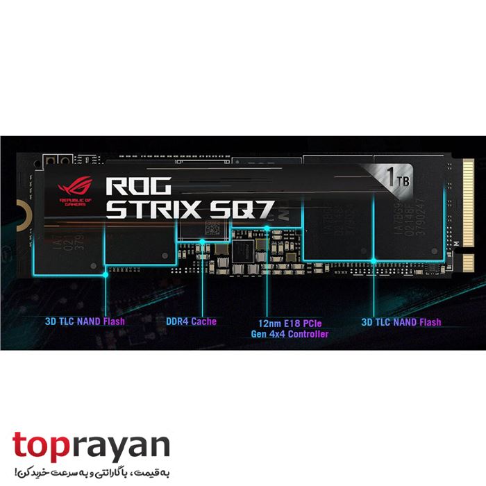 اس اس دی اینترنال ایسوس مدل ASUS ROG Strix SQ7 1TB Gen4 SSD - 2