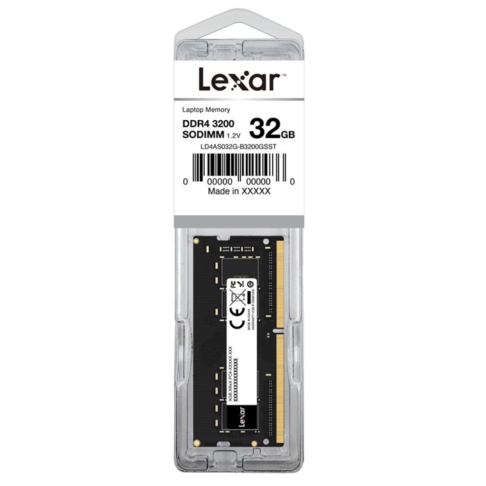 رم کامپیوتر DDR4 تک کاناله 3200 مگاهرتز CL22 لکسار ظرفیت 32 گیگابایت - 3