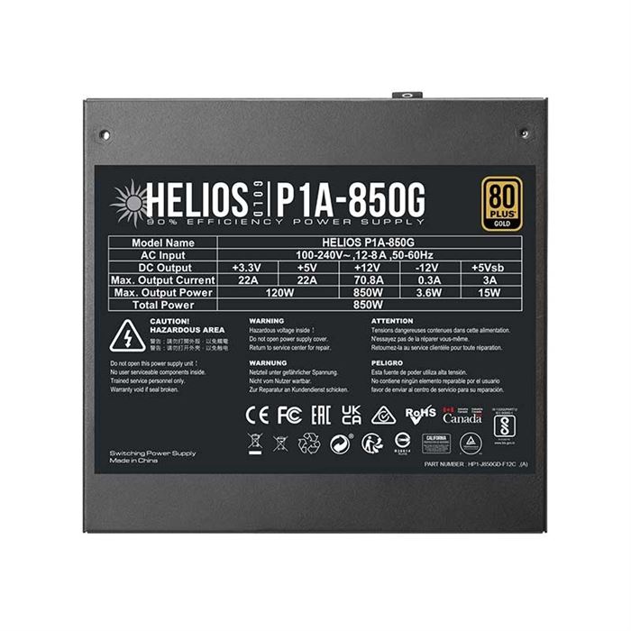 پاور فول ماژولار گیم دیاس Helios P1A 850G - 7
