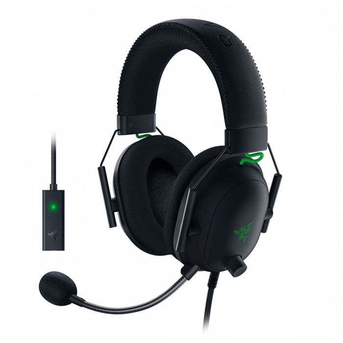 هدست گیمینگ با سیم ریزر مدل BLACKSHARKv2 + USB SOUND CARD