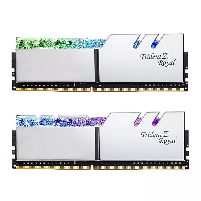 رم جی اسکیل Trident Z Royal RGB Silver 16GB 8GBx2 3600MHz CL18 - 3