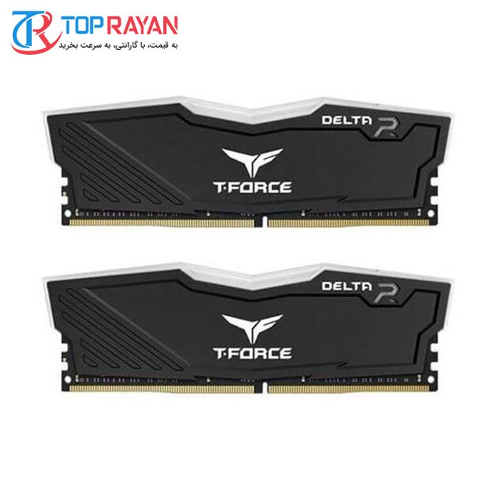 رم دسکتاپ DDR4 دو کاناله 3000 مگاهرتز CL16 تیم گروپ مدل T-Force Delta RGB ظرفیت 16 گیگابایت - 3