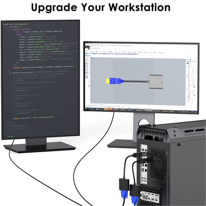 مبدل Display Port به VGA الون Eleven CV1003 - 14