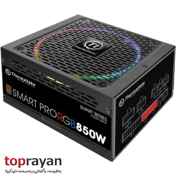 منبع تغذیه کامپیوتر ترمالتیک مدل Smart Pro RGB 850W Bronze