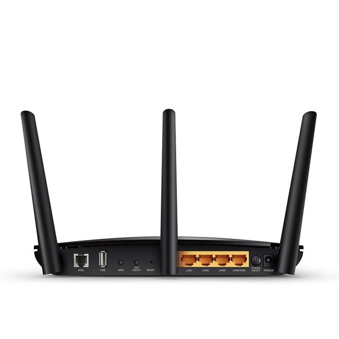 مودم روتر +ADSL2 بی‌سیم و دوباند تی پی لینک مدل Archer D2 AC750 - 6