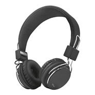 trust Ziva Foldable Black Wired Headphone