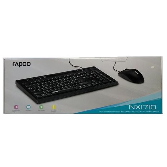 کیبورد و ماوس با سیم رپو مدل ایکس NX1710 - 6