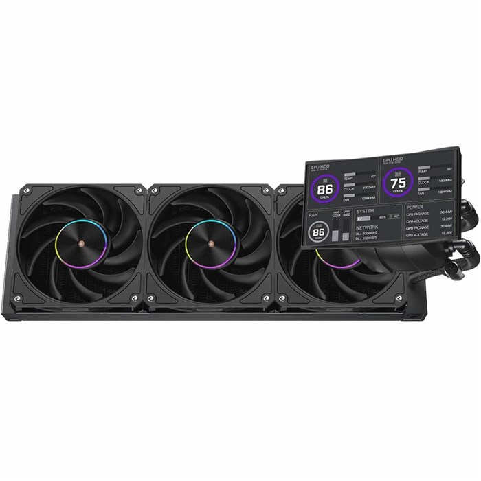 خنک کننده مایع اوست مشکی مدل AWEST GT-AV360L ICE VEIN Black - 2