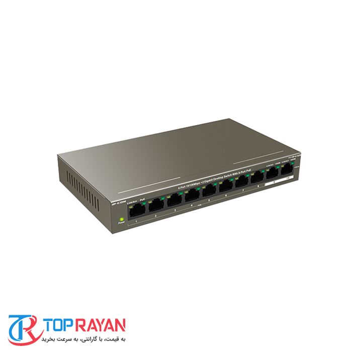 F1110P-8-102W 8 Port10/100Mbps+2 Gigabit Desktop Switch With 8 Port PoE - 4