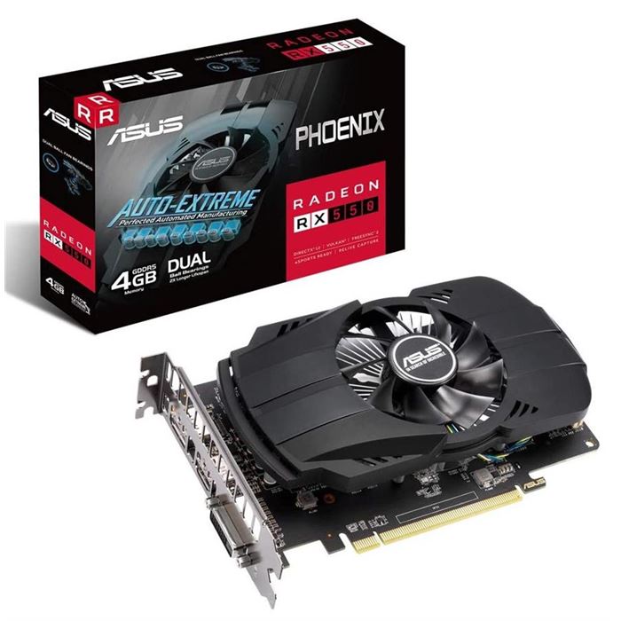 کارت گرافیک ایسوس مدل PH-RX550-4G-EVO حافظه 4 گیگابایت