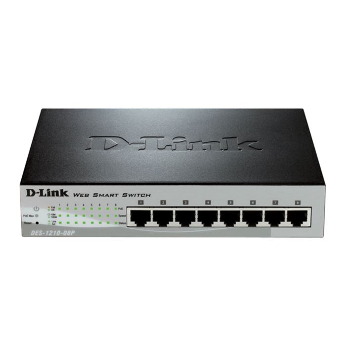 سوییچ 8 پورت اسمارت و دسکتاپ دی-لینک مدل DES-1210-08P - 2
