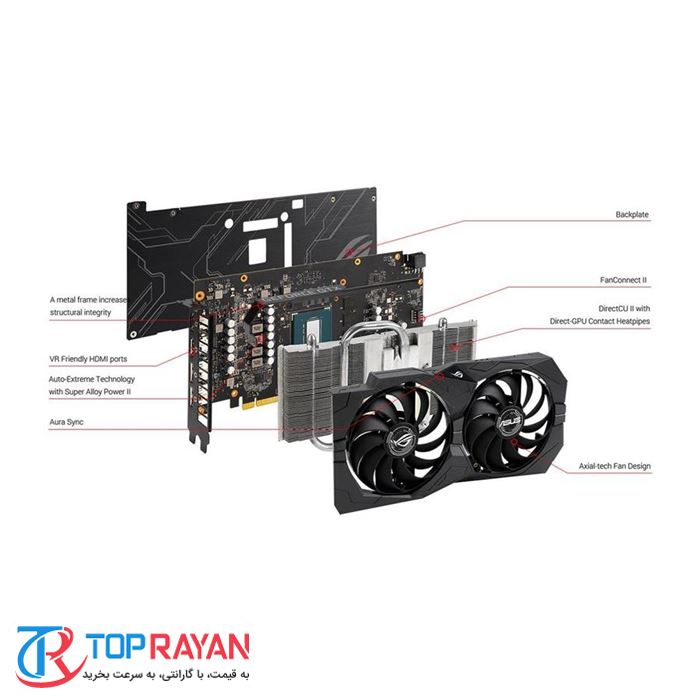 کارت گرافیک ایسوس مدل ROG-STRIX-GTX۱۶۵۰S-A۴G-GAMING با حافظه ۴ گیگابایت - 4