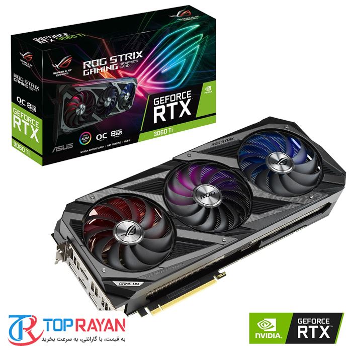 کارت گرافیک ایسوس STRIX RTX 3060Ti O8G GAMING - 3