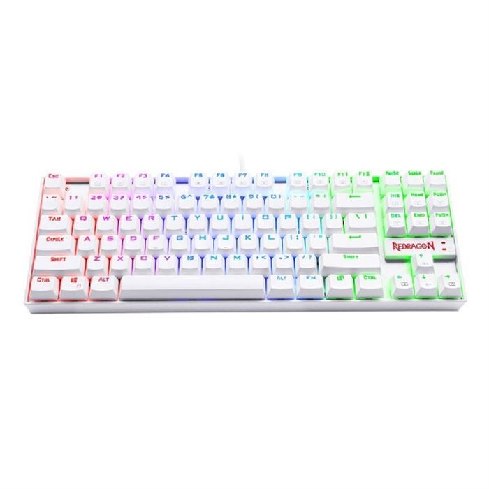 کیبورد گیمینگ ردراگون سفید Redragon K552 Kumara (سوییچ قرمز) - 2