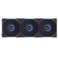 Lian-Li Uni Fan TL LCD 120 RGB 3 PCS Pack Black Case Fan