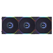 فن کیس لیان لی مشکی مدل Uni Fan TL LCD 120 RGB (3 عددی)