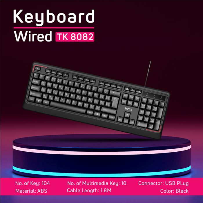کیبورد تسکو مدل TK 8082 - 6