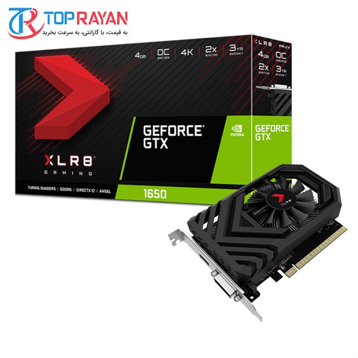 کارت گرافیک پی ان وای مدل GeForce GTX 1650 XLR8 Gaming Overclocked - 2