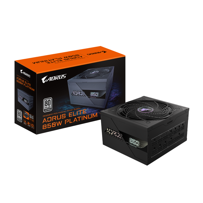 پاور 850 وات گیگابایت مدل AORUS ELITE P850W 80+ Platinum Modular PCIe 5.0 (rev. 1.0) - 7