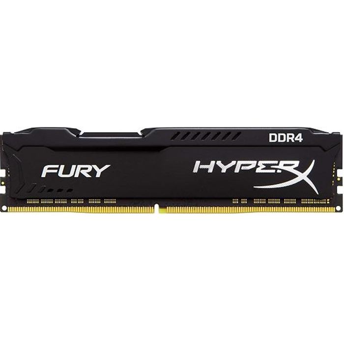 رم دسکتاپ DDR4 تک کاناله 3200 مگاهرتز CL18 کینگستون مدل HyperX Fury Black ظرفیت 16 گیگابایت - 3