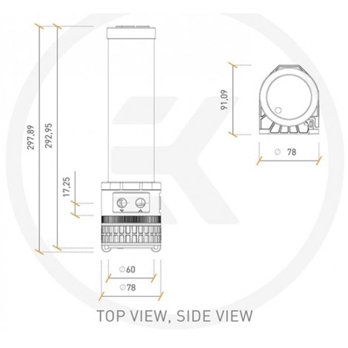پمپ ایی کی دبلیو بی EKWB Quantum Kinetic TBE 300 D5 PWM D-RGB - 2