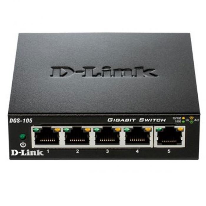 سوئیچ 5 پورت گیگ دی-لینک D-Link DGS-105 - 5